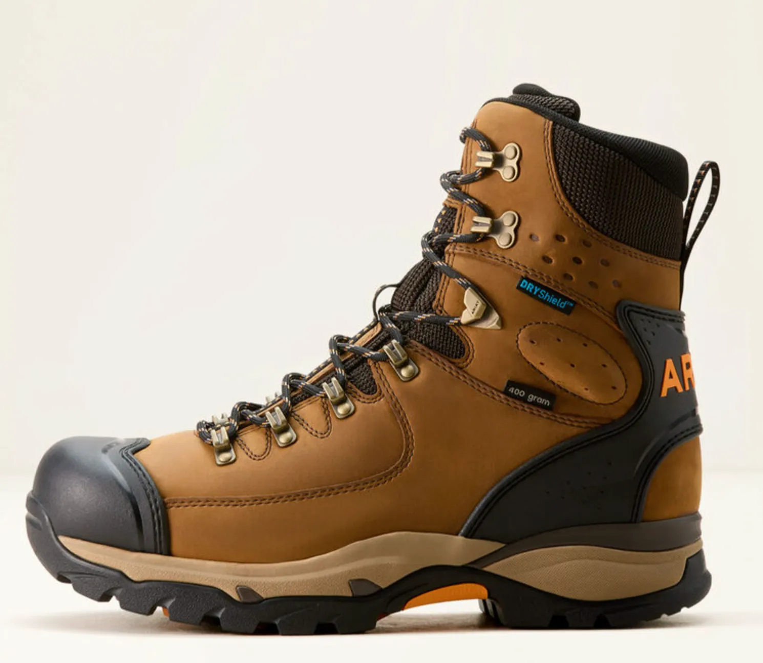 Ariat Men's Endeavor Dusted Brown 8" Waterproof Insulated Work Boot 10053775