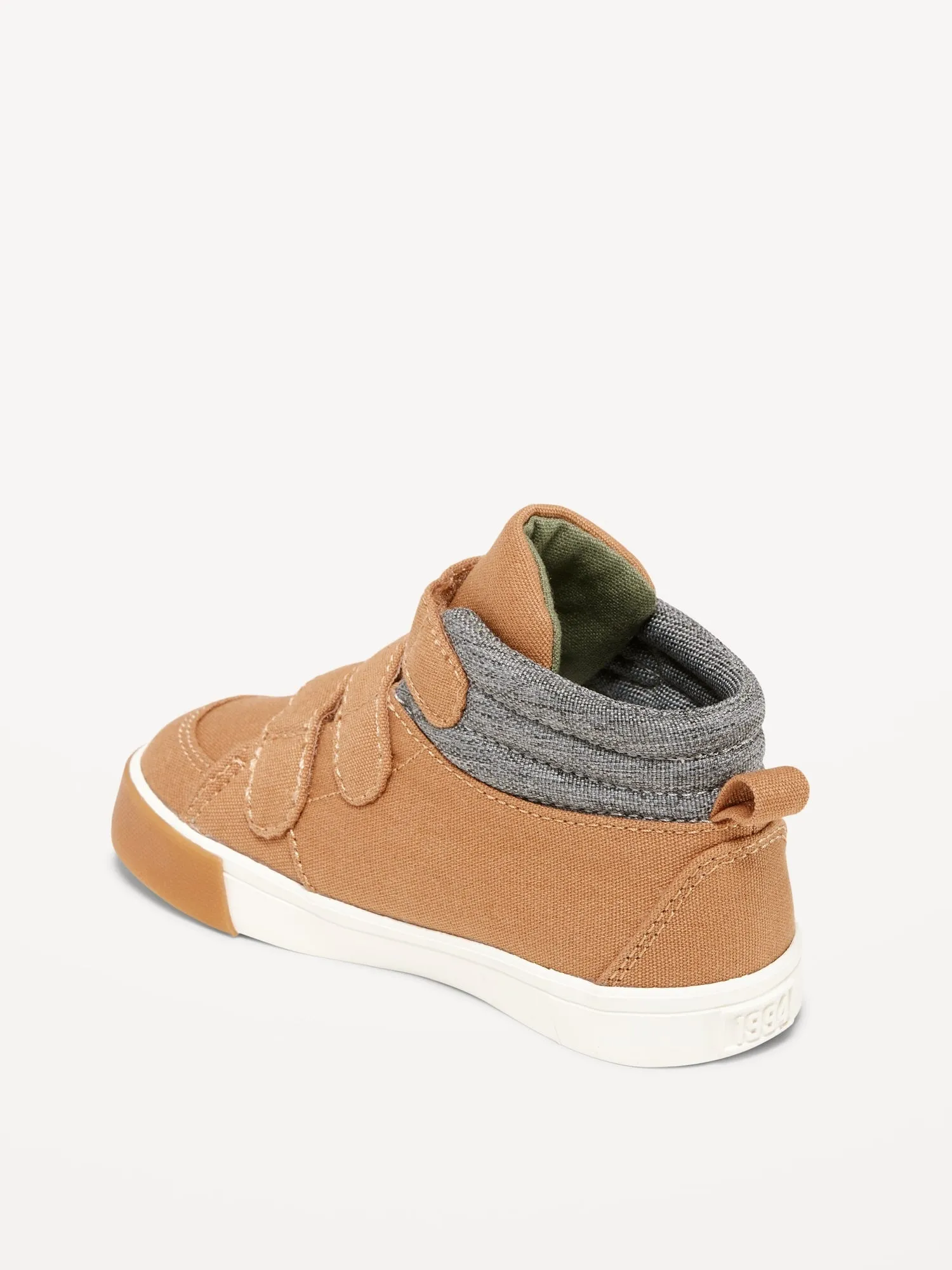 Canvas Triple-Strap Unisex Sneakers for Toddler