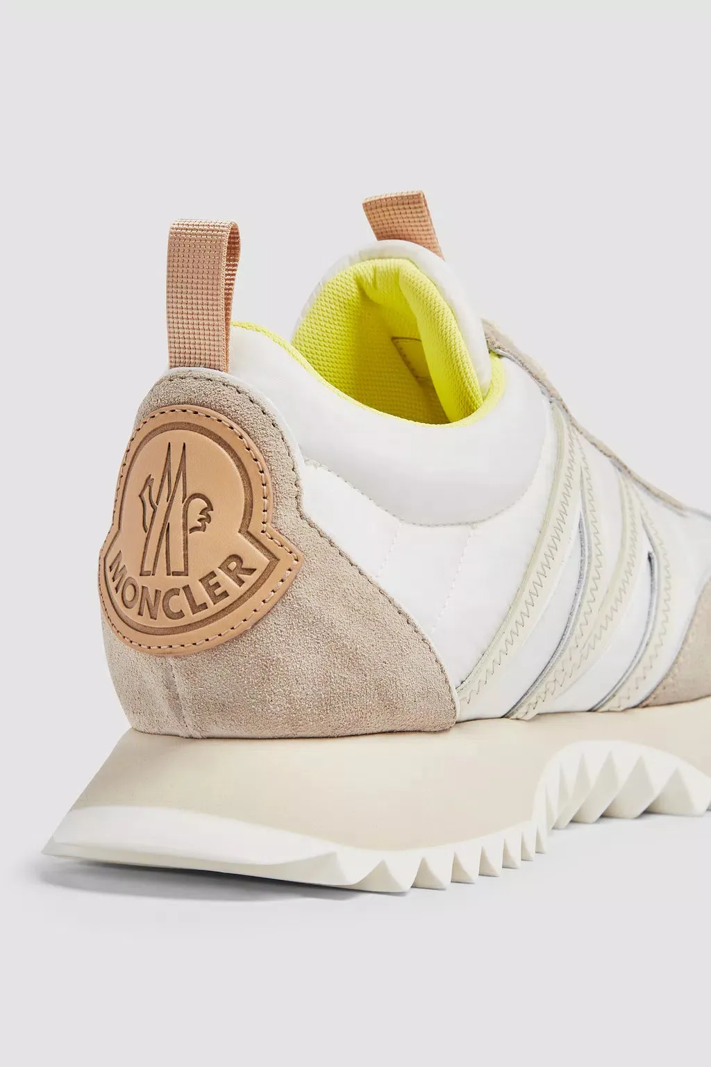 MONCLER PACEY LOW-TOP SNEAKERS ECRU