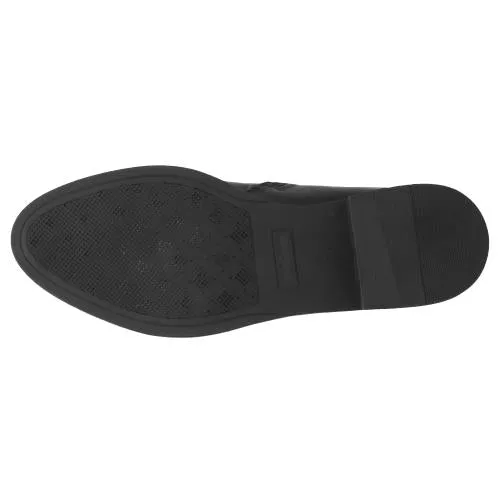 Wojas Black Leather Insulated Ankle Boots with Strap | 5507671